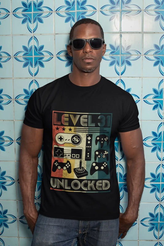 ULTRABASIC Men's Gaming T-Shirt Level 31 Unlocked - 31st Birthday Gift for Gamer Tee Shirt