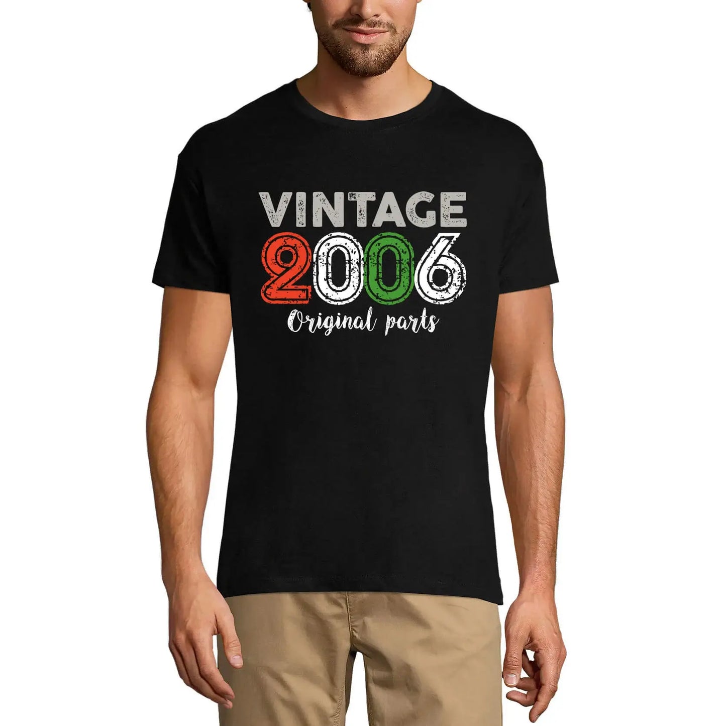 Men's Graphic T-Shirt Original Parts 2006 18th Birthday Anniversary 18 Year Old Gift 2006 Vintage Eco-Friendly Short Sleeve Novelty Tee