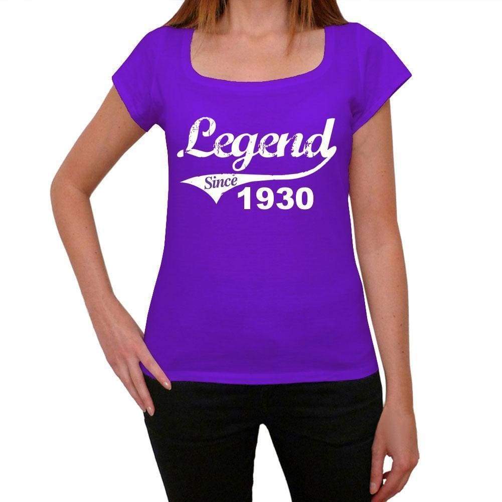 1930, Legend Since Womens T shirt Purple Birthday Gift 00131 - ultrabasic-com