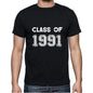1991 Class Of Black Mens Short Sleeve Round Neck T-Shirt 00103 - Black / S - Casual