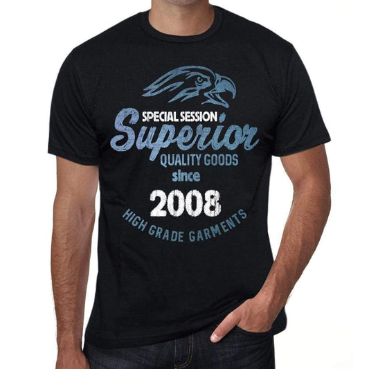 2008 Special Session Superior Since 2008 Mens T-Shirt Black Birthday Gift - Black / Xs - Casual