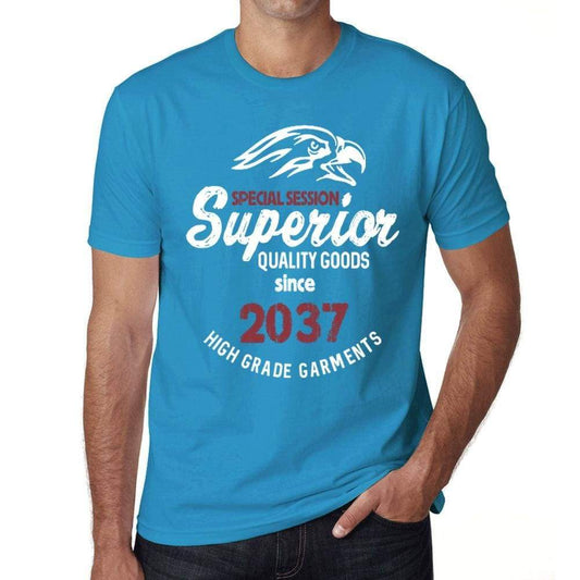 2037 Special Session Superior Since 2037 Mens T-Shirt Blue Birthday Gift 00524 - Blue / Xs - Casual