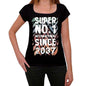 2037 Super No.1 Since 2037 Womens T-Shirt Black Birthday Gift 00506 - Black / Xs - Casual