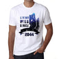 2044 Living Wild Since 2044 Mens T-Shirt White Birthday Gift 00508 - White / Xs - Casual