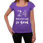 24 And Never Felt So Good <span>Women's</span> T-shirt Purple Birthday Gift 00407 - ULTRABASIC