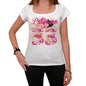 33 Palermo City With Number Womens Short Sleeve Round White T-Shirt 00008 - Casual