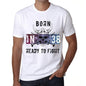 38 Ready To Fight Mens T-Shirt White Birthday Gift 00387 - White / Xs - Casual