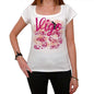 39 Vigo City With Number Womens Short Sleeve Round White T-Shirt 00008 - White / Xs - Casual