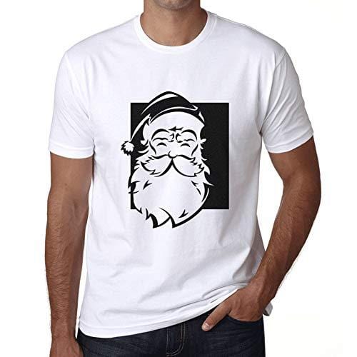 Ultrabasic - Graphique Homme Santa Funny T-Shirt Cadeau Imprimé Tée-Shirt Blanco