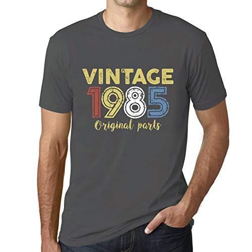 Ultrabasic - Homme Graphique Vintage 1985 T-Shirt Gris Souris