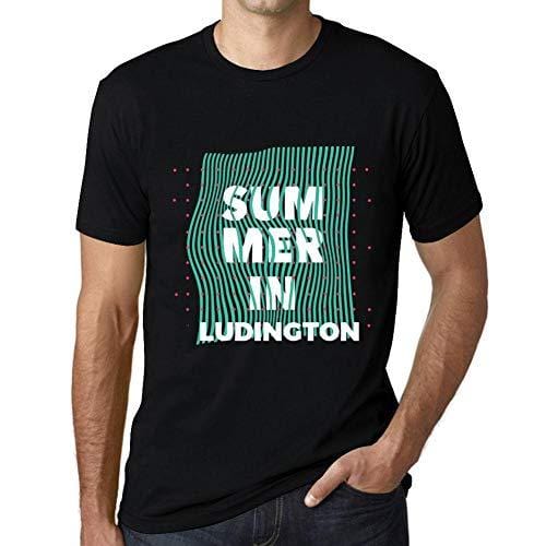 Ultrabasic - Homme Graphique Summer in Ludington Noir Profond