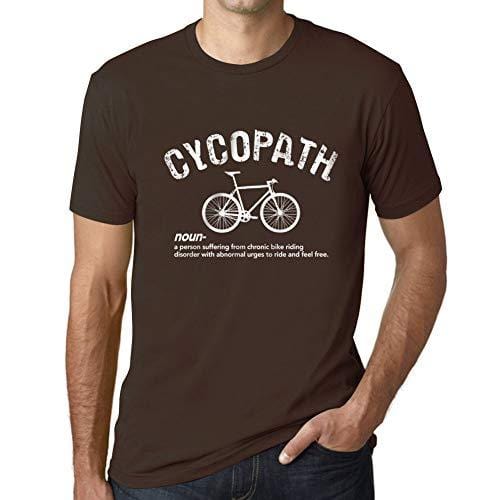 Ultrabasic - Homme T-Shirt Graphique Cycopath Imprimé Lettres Noël Cadeau Chocolate