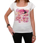 46 Augsburg City With Number Womens Short Sleeve Round White T-Shirt 00008 - White / Xs - Casual