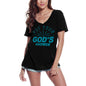ULTRABASIC Women's T-Shirt Put Your Mind On God's Answer - Motivational Quote