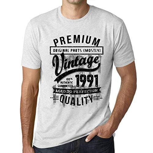 Ultrabasic - Homme T-Shirt Graphique 1991 Aged to Perfection Tee Shirt Cadeau d'anniversaire