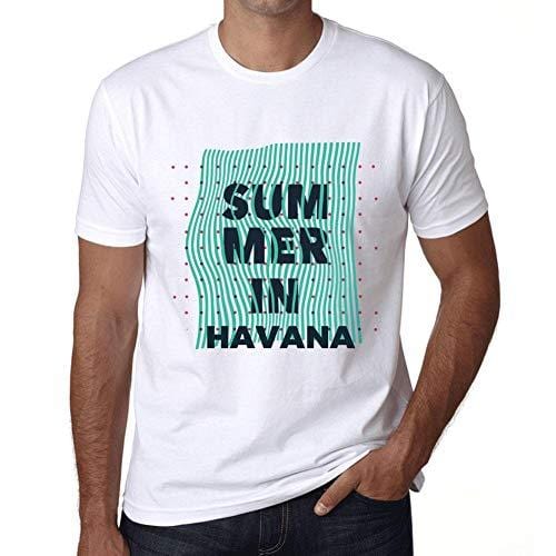 Ultrabasic - Homme Graphique Summer in Havana Blanc