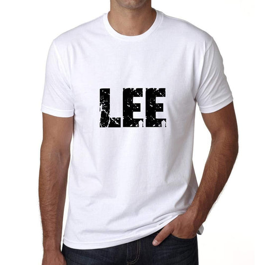 Ultrabasic ® Nom de Famille Fier Homme T-Shirt Nom de Famille Idées Cadeaux Tee Lee Blanc
