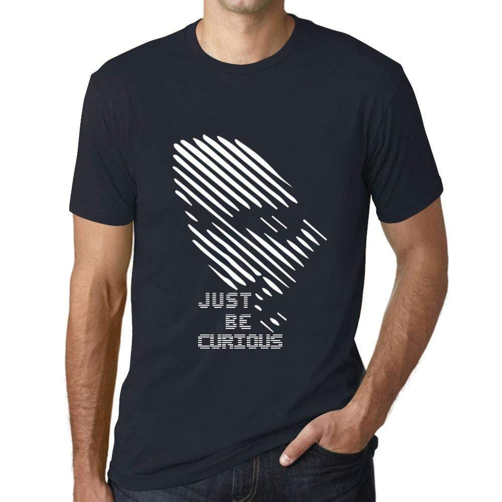 Ultrabasic - Homme T-Shirt Graphique Just be Curious Marine