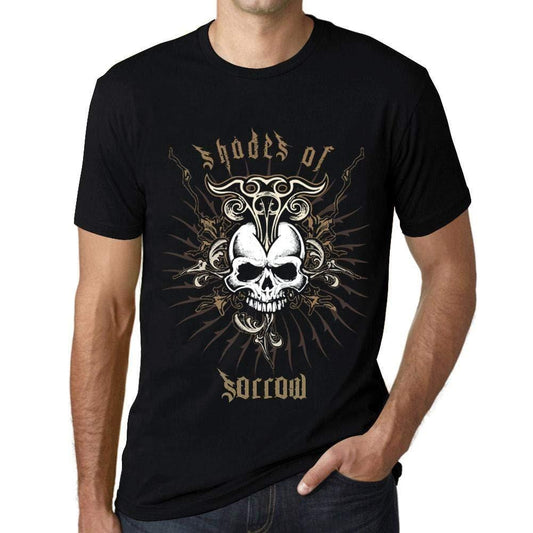 Ultrabasic - Homme T-Shirt Graphique Shades of Sorrow Noir Profond