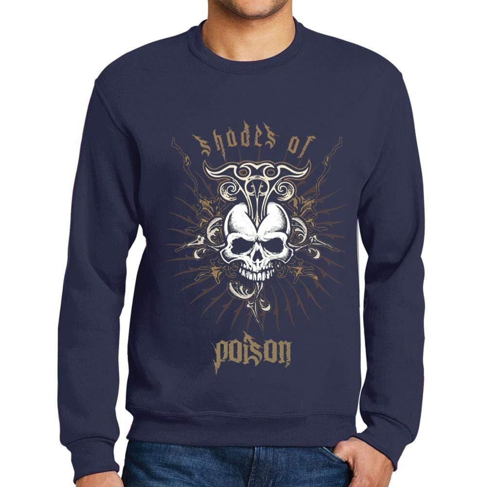 Ultrabasic - Homme Graphique Shades of Poison T-Shirt Imprimé Lettres Marine