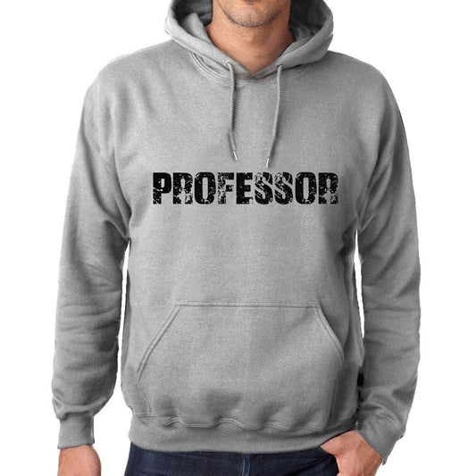 Ultrabasic Homme Femme Unisex Sweat à Capuche Hoodie Popular Words Professor Gris Chiné