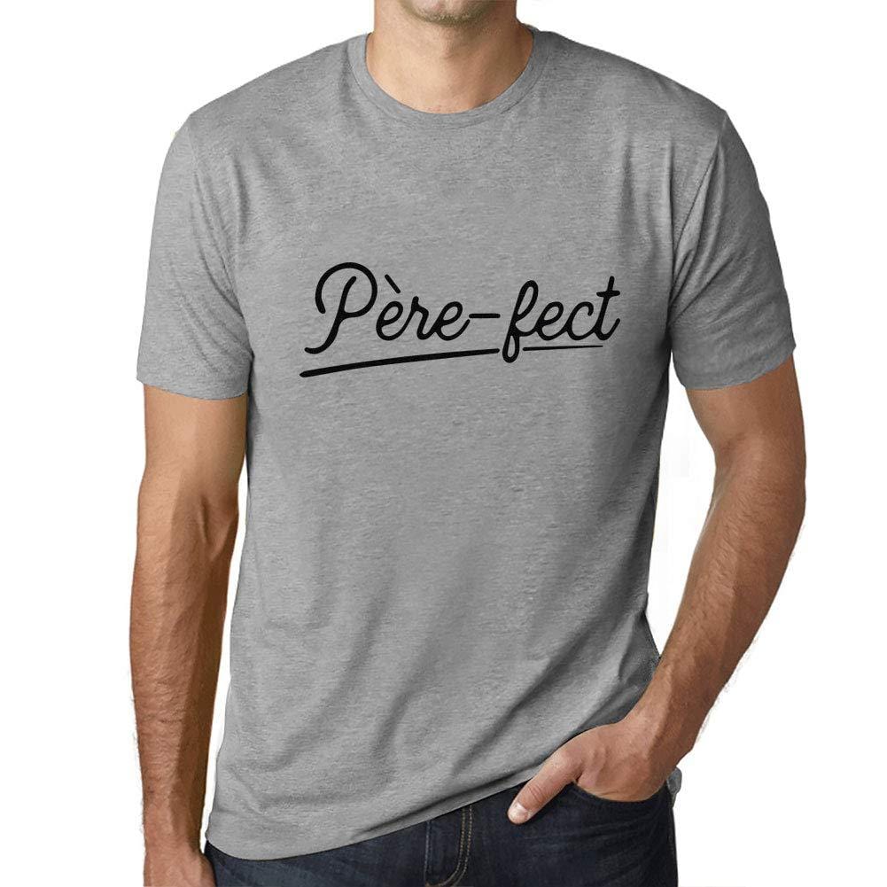 Ultrabasic - Père-FECT Papa T-Shirt Parfait Unisex Tee Gris Chiné