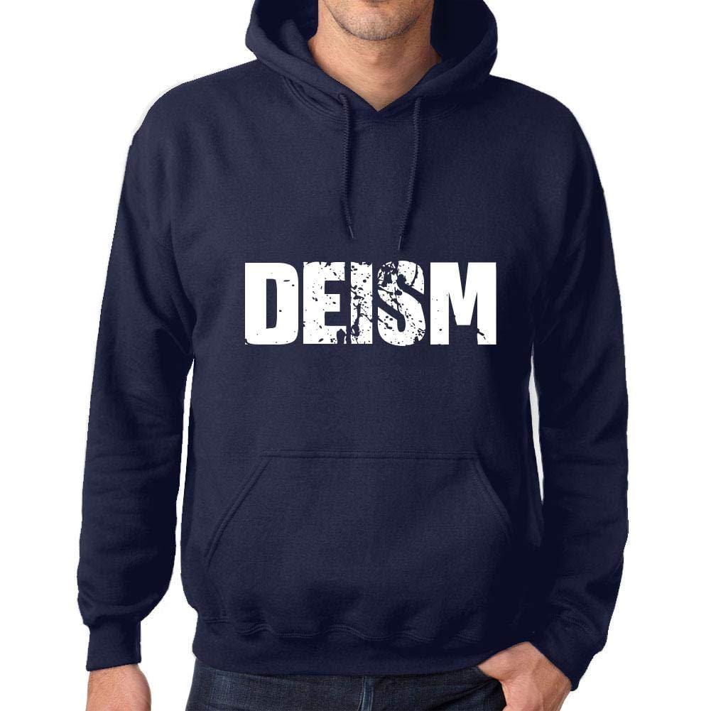 Ultrabasic Homme Femme Unisex Sweat à Capuche Hoodie Popular Words Deism French Marine