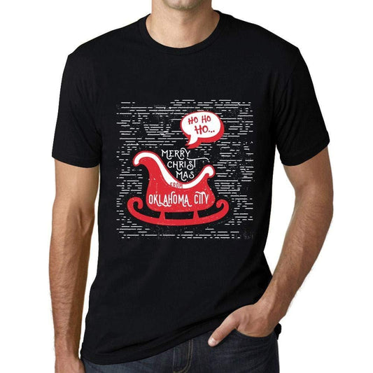 Ultrabasic Homme T-Shirt Graphique Merry Christmas from Oklahoma City Noir Profond