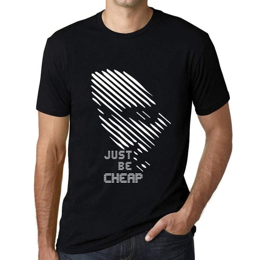 Ultrabasic - Homme T-Shirt Graphique Just be Cheap Noir Profond