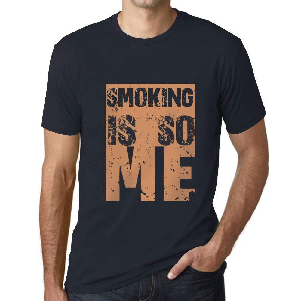 Homme T-Shirt Graphique Smoking is So Me Marine