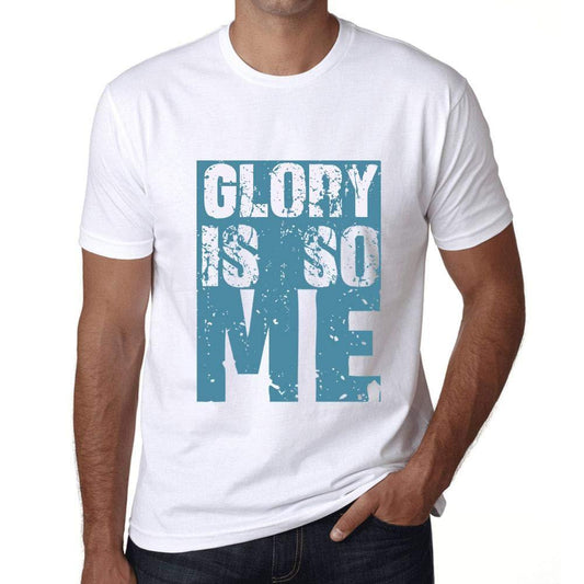 Homme T-Shirt Graphique Glory is So Me Blanc