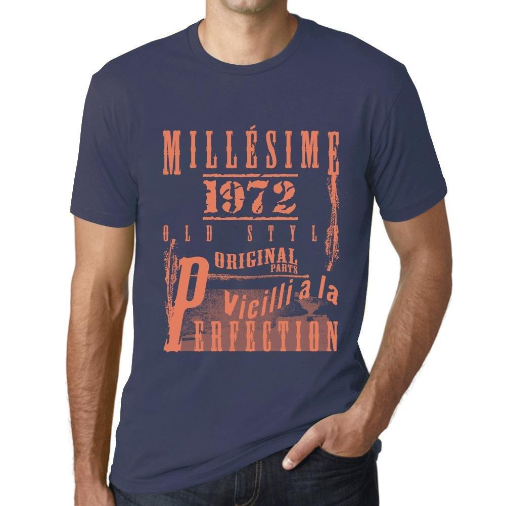 Homme T Shirt Graphique Imprimé Vintage Tee Vieilli à la Perfection 1972 Denim
