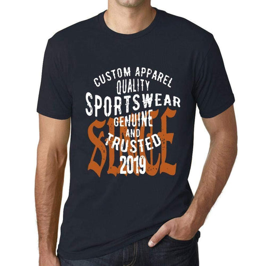 Ultrabasic - Homme T-Shirt Graphique Sportswear Depuis 2019 Marine