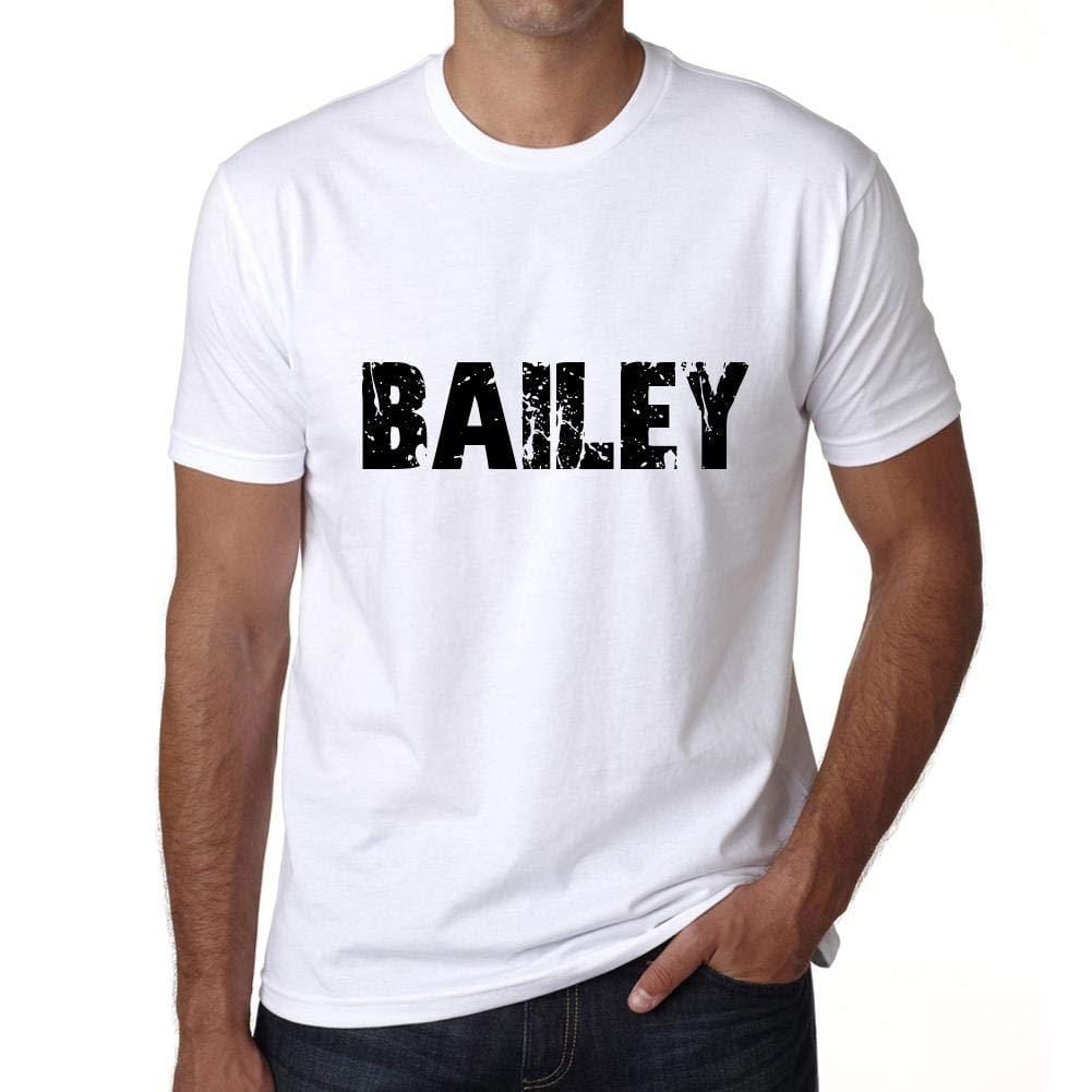 Ultrabasic ® Nom de Famille Fier Homme T-Shirt Nom de Famille Idées Cadeaux Tee Bailey Blanc