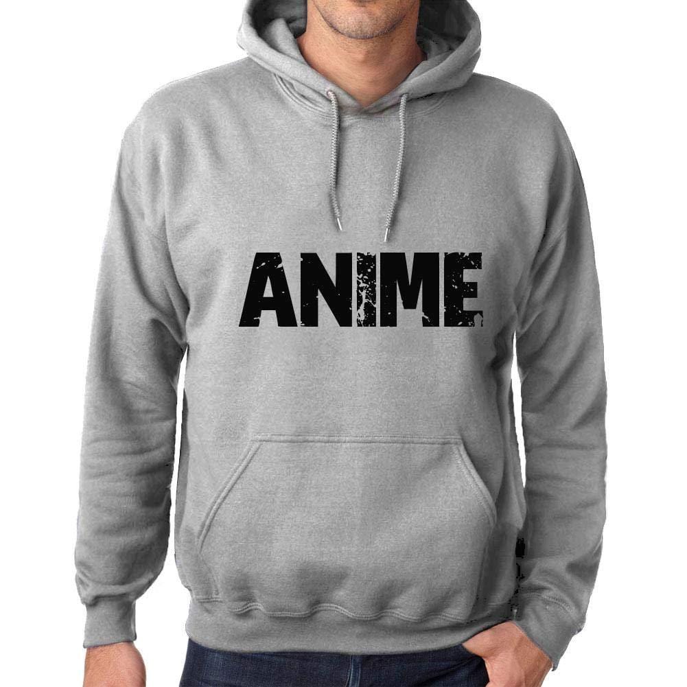 Ultrabasic Homme Femme Unisex Sweat à Capuche Hoodie Popular Words Anime Gris Chiné