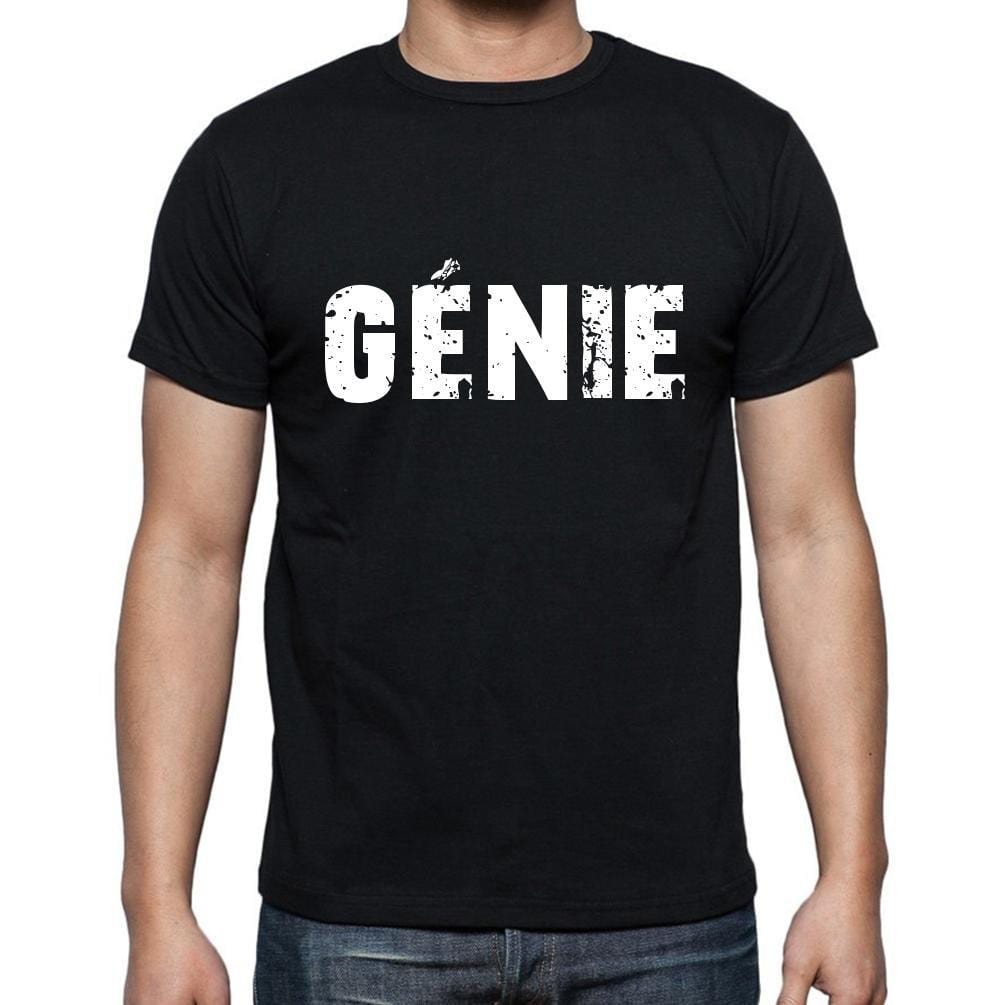 génie, t-Shirt pour Homme, en Coton, col Rond, Noir