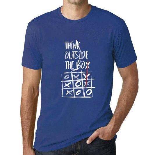 Ultrabasic - Homme T-Shirt Graphique Think Outside The Box Royal