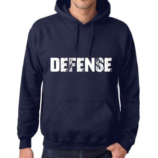 Ultrabasic Homme Femme Unisex Sweat à Capuche Hoodie Popular Words Defense French Marine