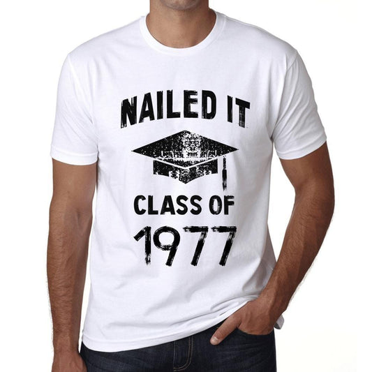 Homme T Shirt Graphique Imprimé Vintage Tee Nailed it Class of 1977