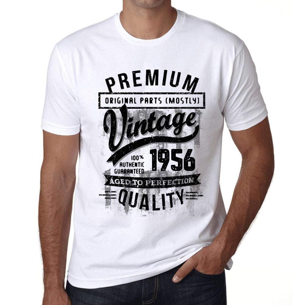 Ultrabasic - Homme T-Shirt Graphique 1956 Aged to Perfection Tee Shirt Cadeau d'anniversaire