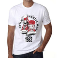 Men's Vintage Tee Shirt Graphic T shirt Authentic Style Since 1982 White