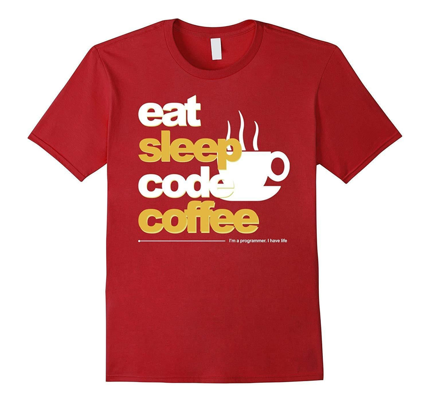 Graphic Unisex T-Shirt Eat Sleep Code Coffee Tee