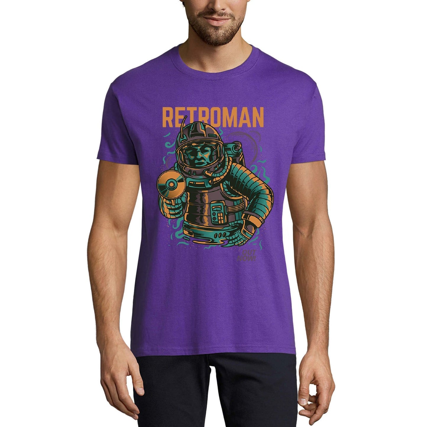 ULTRABASIC Men's Novelty T-Shirt Retroman - Harajuku Tee Shirt