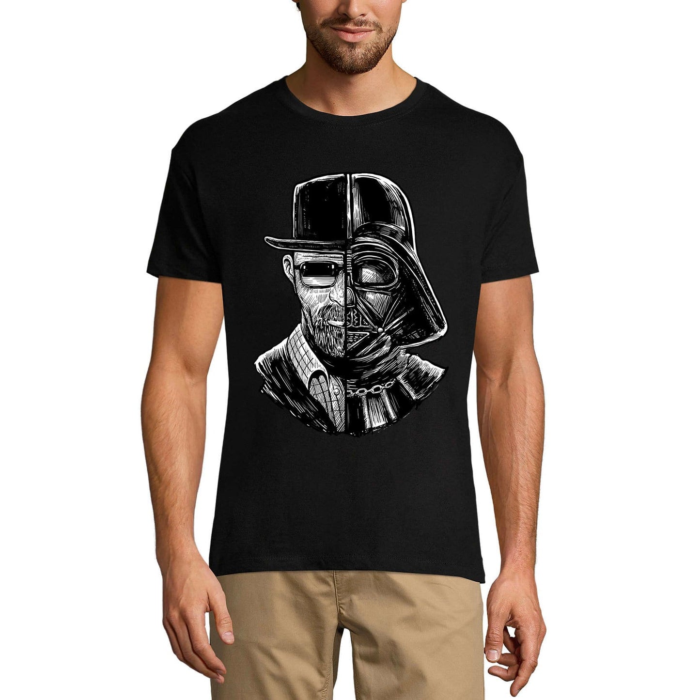 ULTRABASIC Men's Graphic T-Shirt Walter White and Darth Vader Shirt for Men star wars evil empire t shirts for men tatooine graphic retro big star japanese rebel clothing dark lord darth vader starwars breaking bad gifts tees star wars trek wars dart vader funny motivational yoda storm trooper 80s han solo family best dad