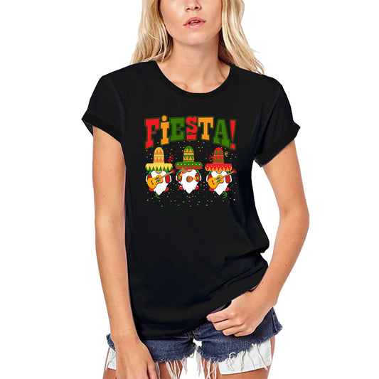 ULTRABASIC Women's Organic T-Shirt Fiesta Funny Sombrero Party Tee Shirt - Mexican Fiesta