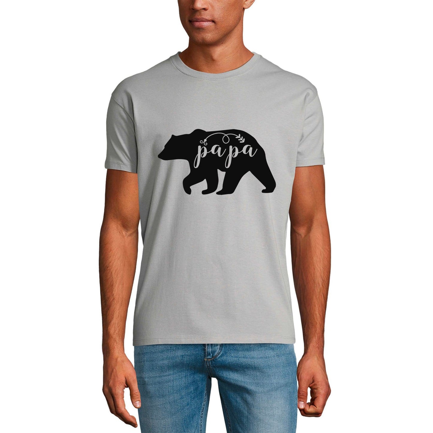 ULTRABASIC Men's Graphic T-Shirt Papa Bear - Gift For Father's Day