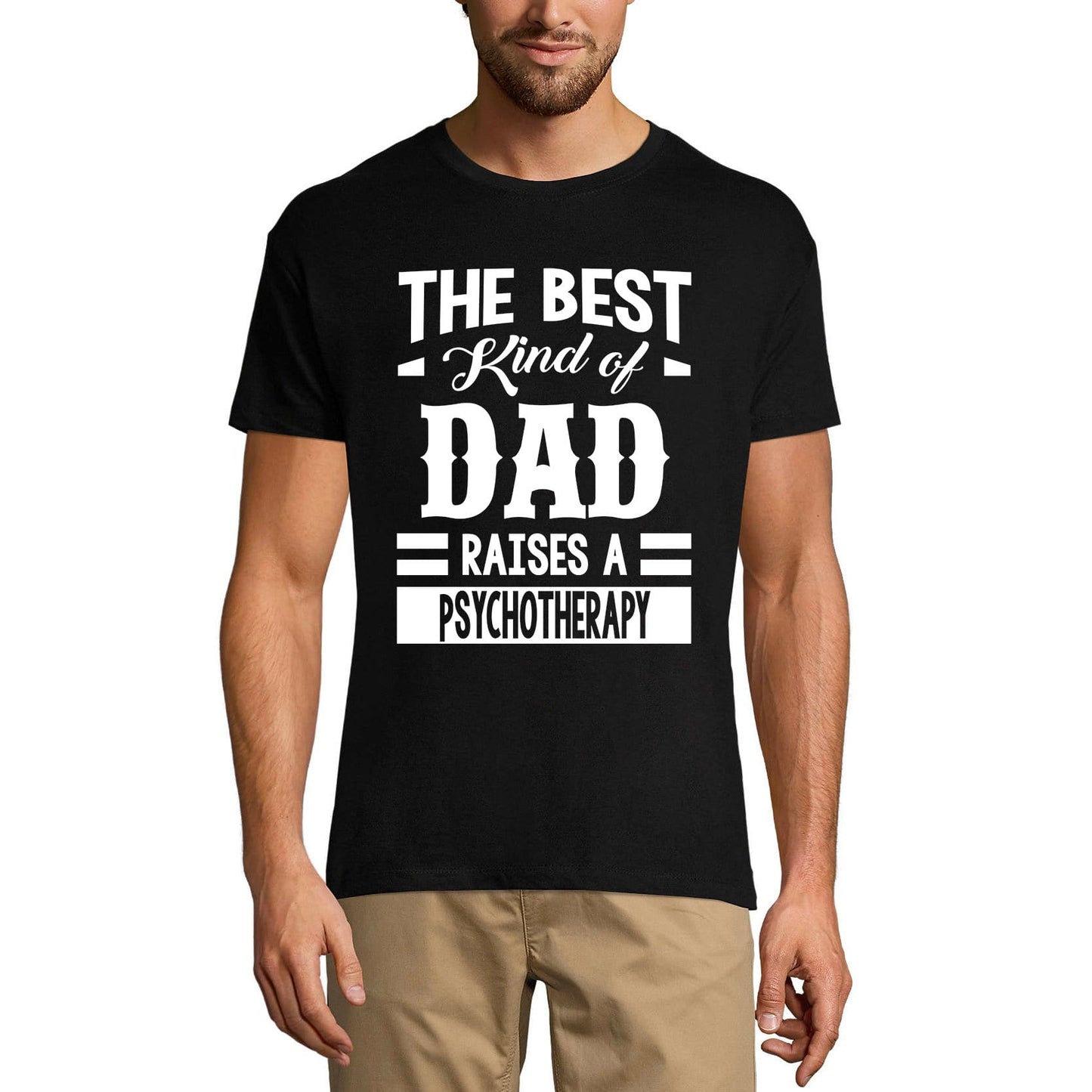 ULTRABASIC Men's Graphic T-Shirt Dad Raises a Psychotherapy