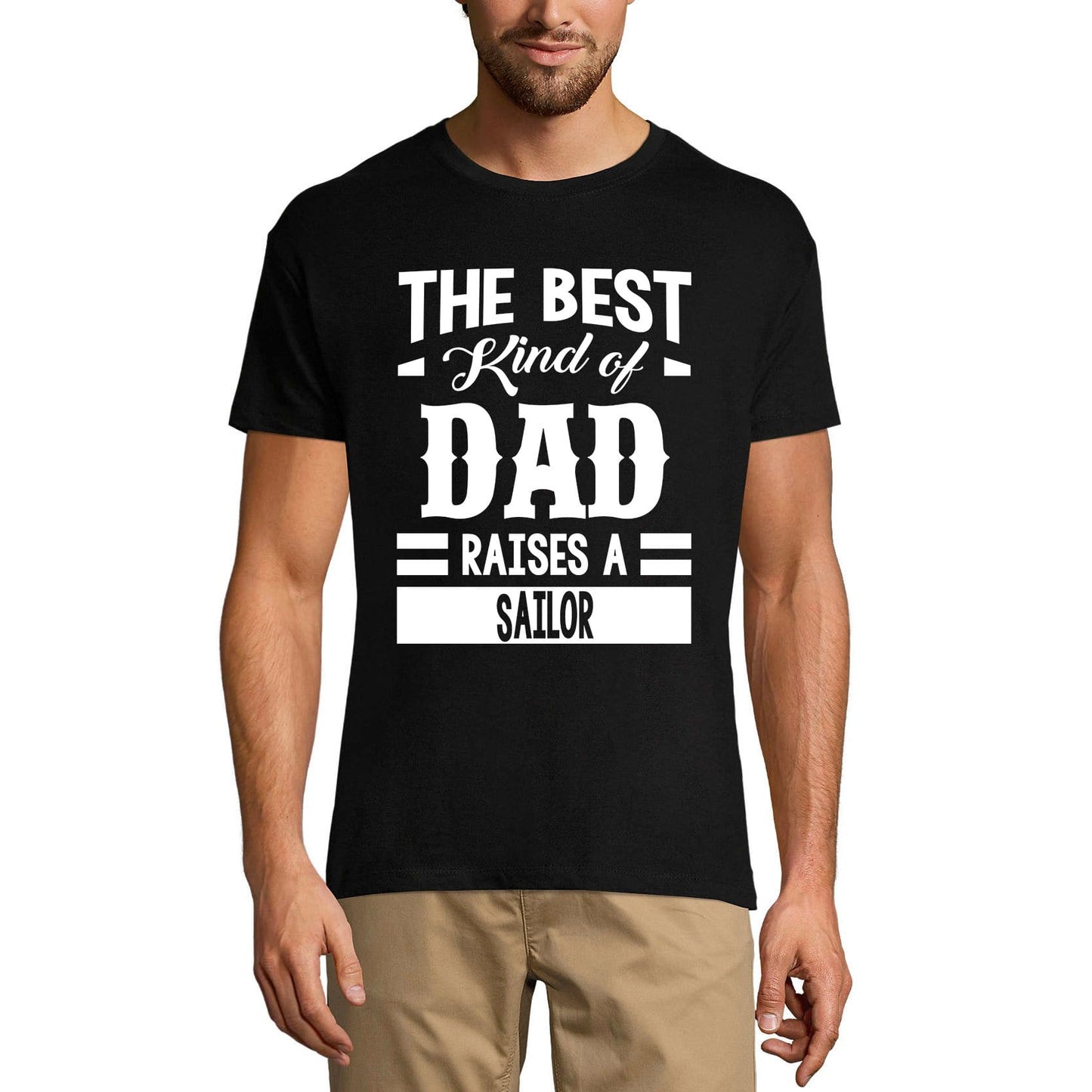 ULTRABASIC Men's Graphic T-Shirt Dad Raises a Sailor