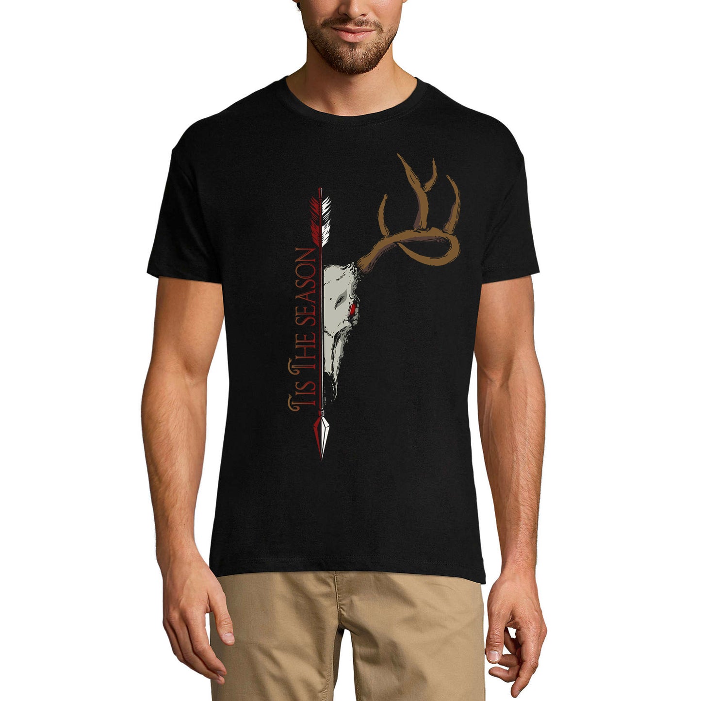 ULTRABASIC Graphic Men's T-Shirt In The Season Hunting - Funny Hunter's Tee Shirt