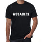 Accadere Mens T Shirt Black Birthday Gift 00551 - Black / Xs - Casual